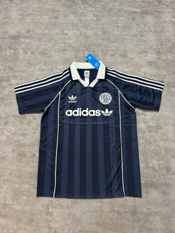 Adidas Style 90s Retro Football Long Sleeve Shirt – White