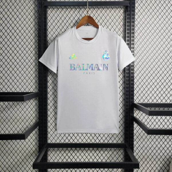 Real Madrid White Balmain Jersey