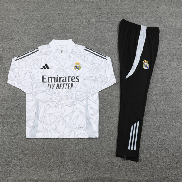 Real Madrid White/Black Tracksuit