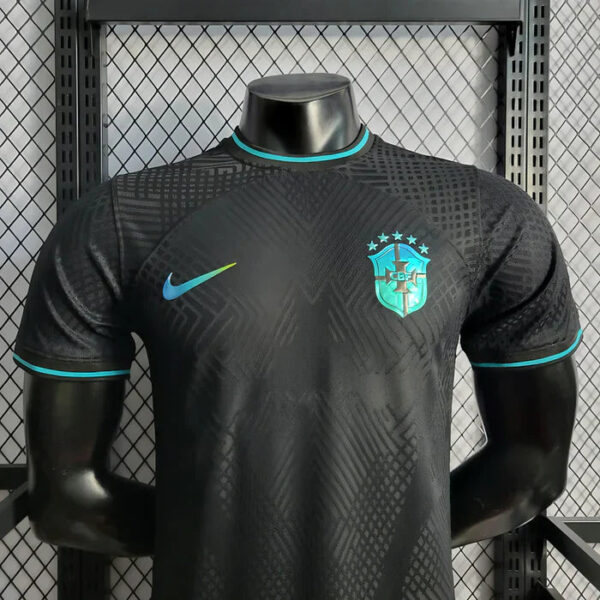 Brazil Black Emerald Player Jersey