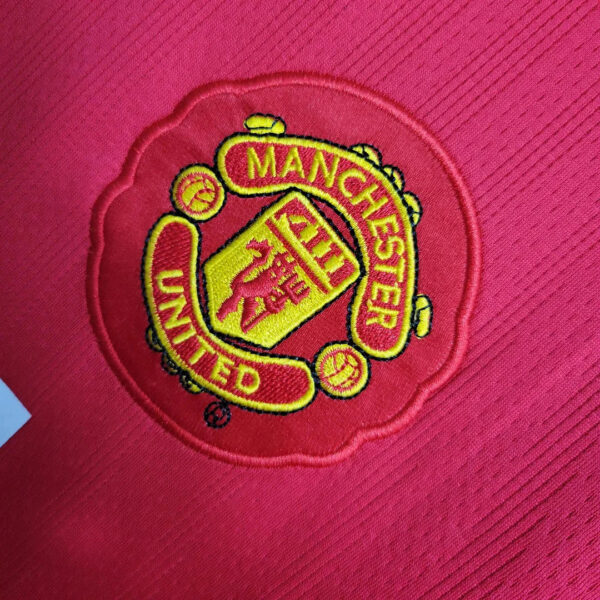 Manchester United 2007/2008 Home Long Sleeve Retro Jersey