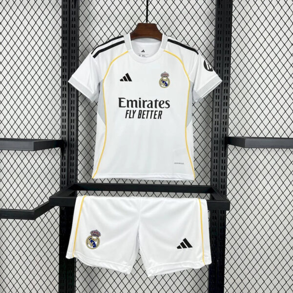 Real Madrid 2025/2026 Home Jersey Kids Size